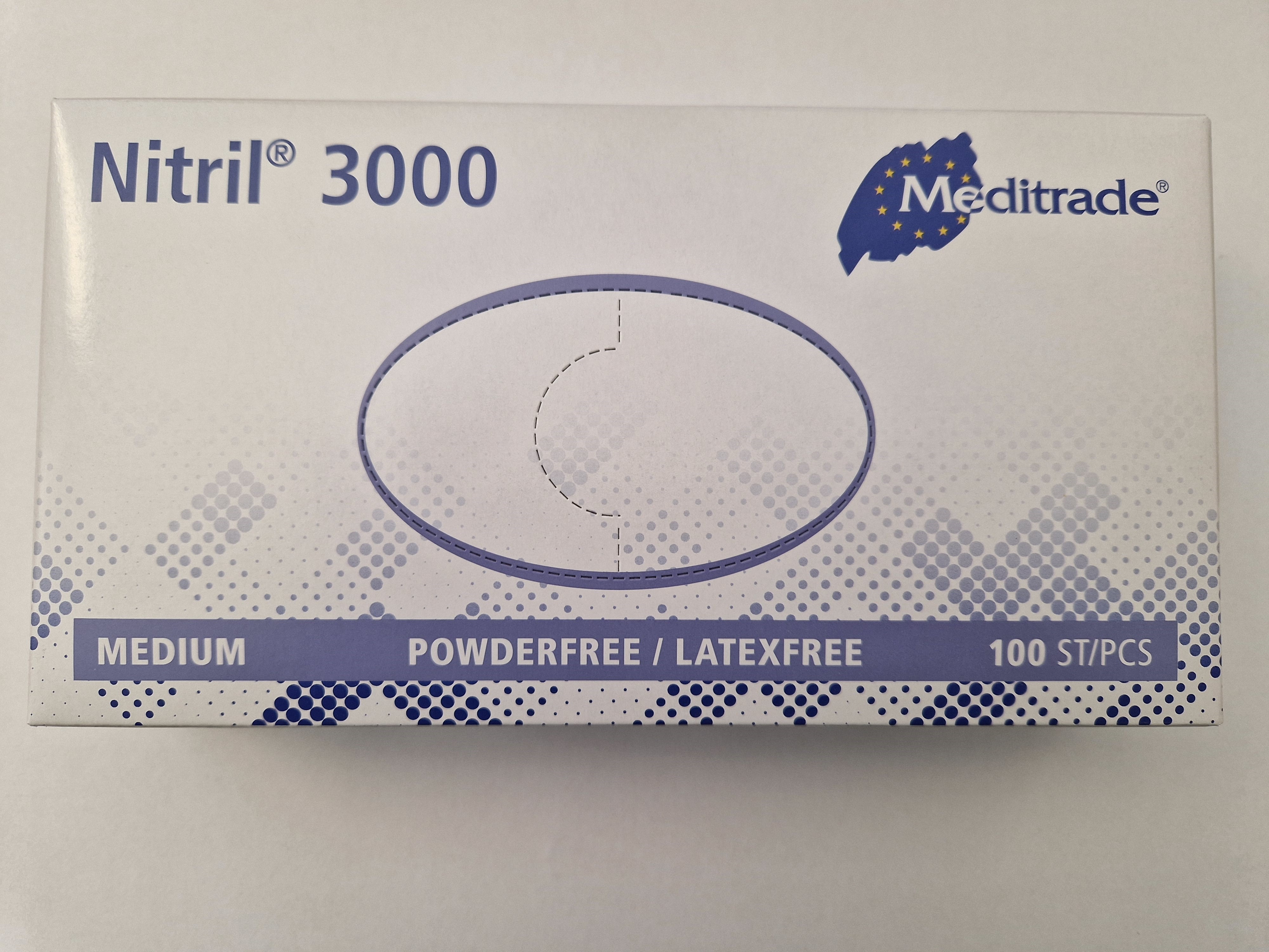 Handschuh NITRIL puderfrei, M, 100Stk