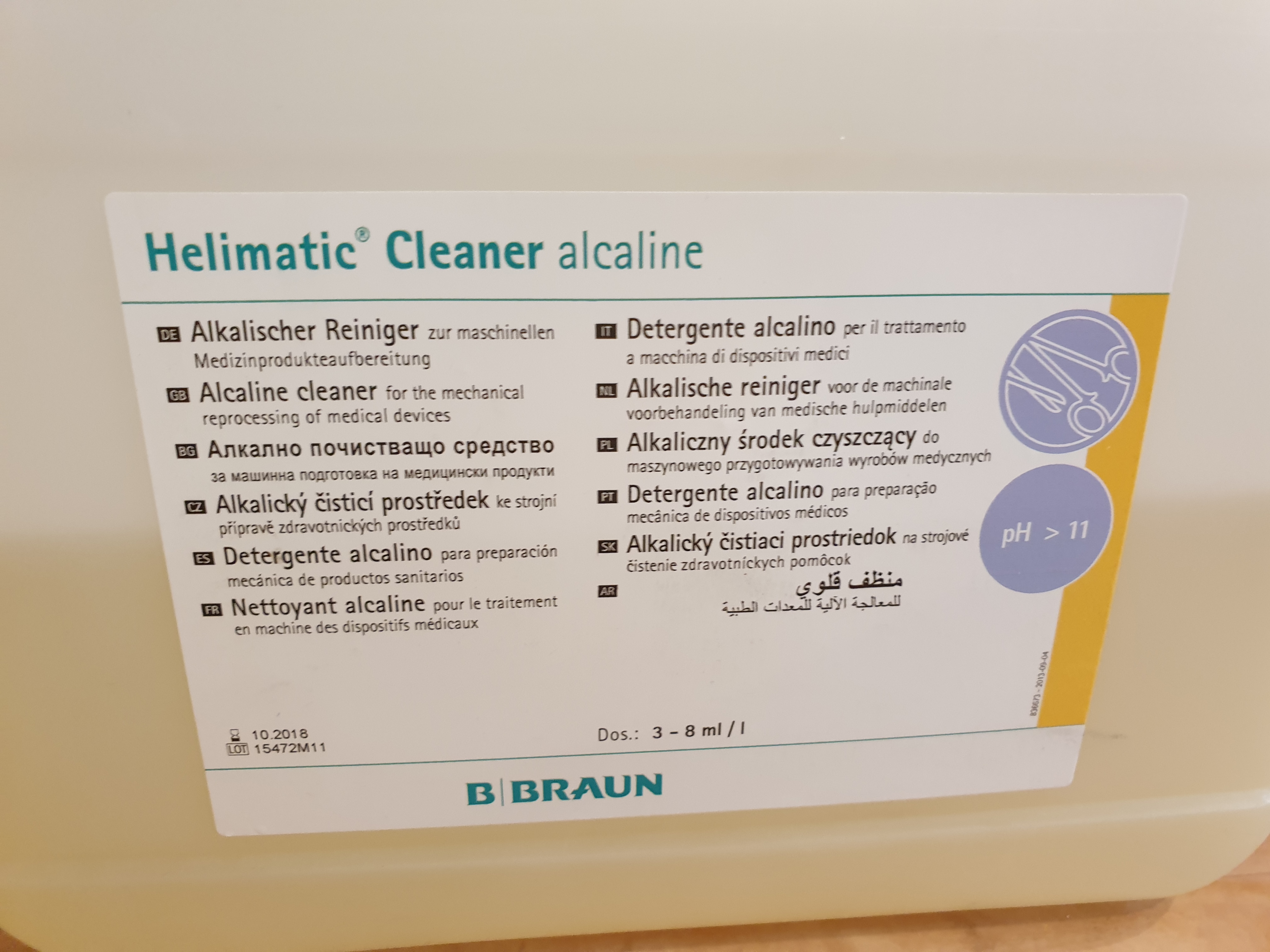 Helimatic Cleaner alcaline 5 Liter