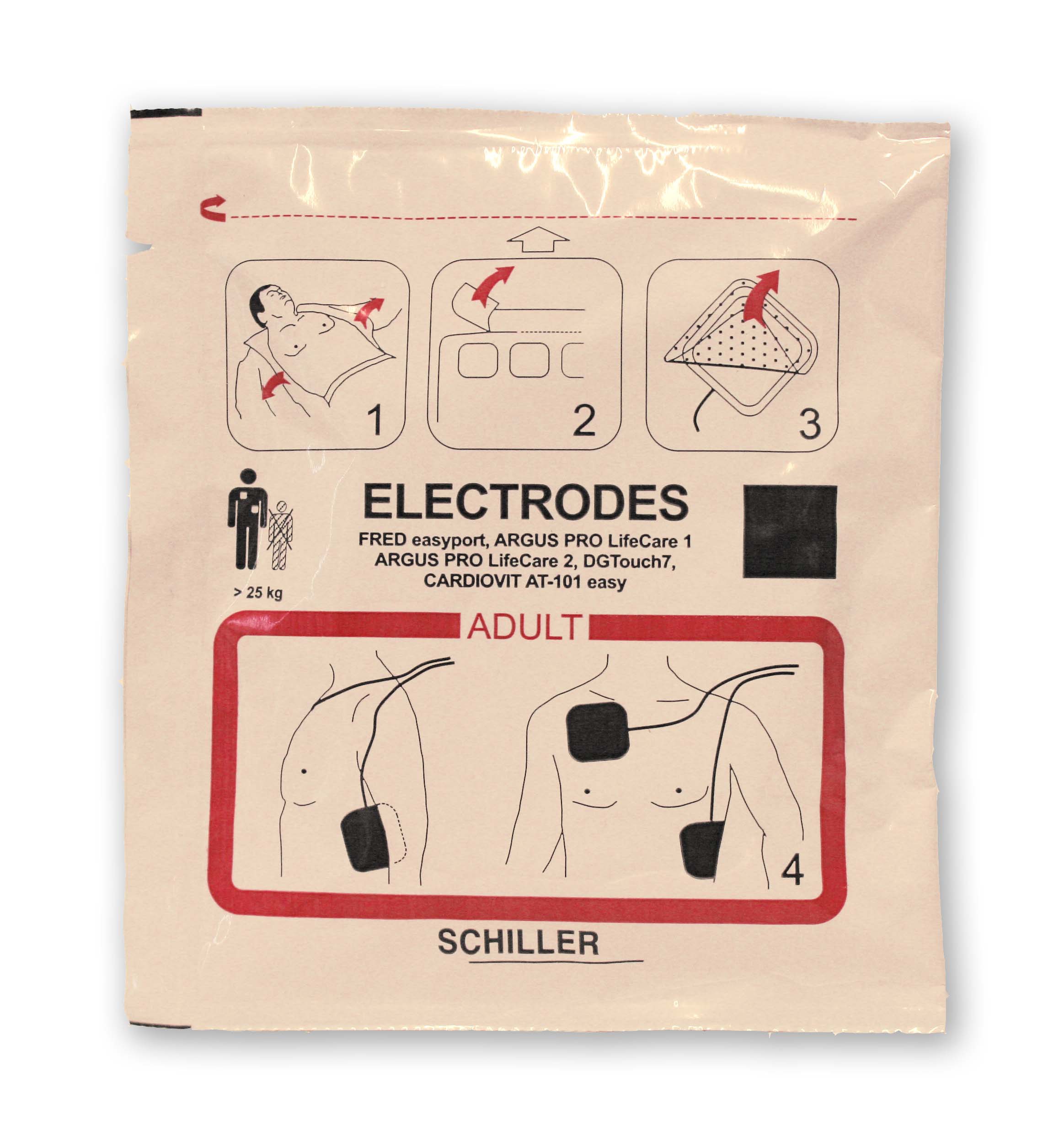 FRED Easyport Elektrode Erwachsene