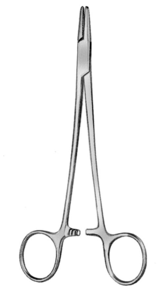 MikroNadelhalter, gebogen, 18 cm