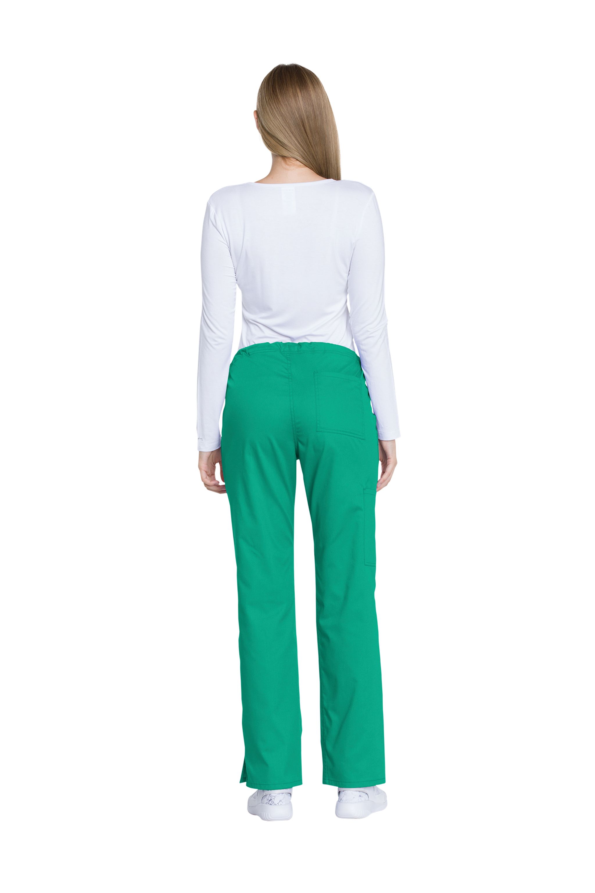 Mid Rise Straight Leg Drawstring Pant