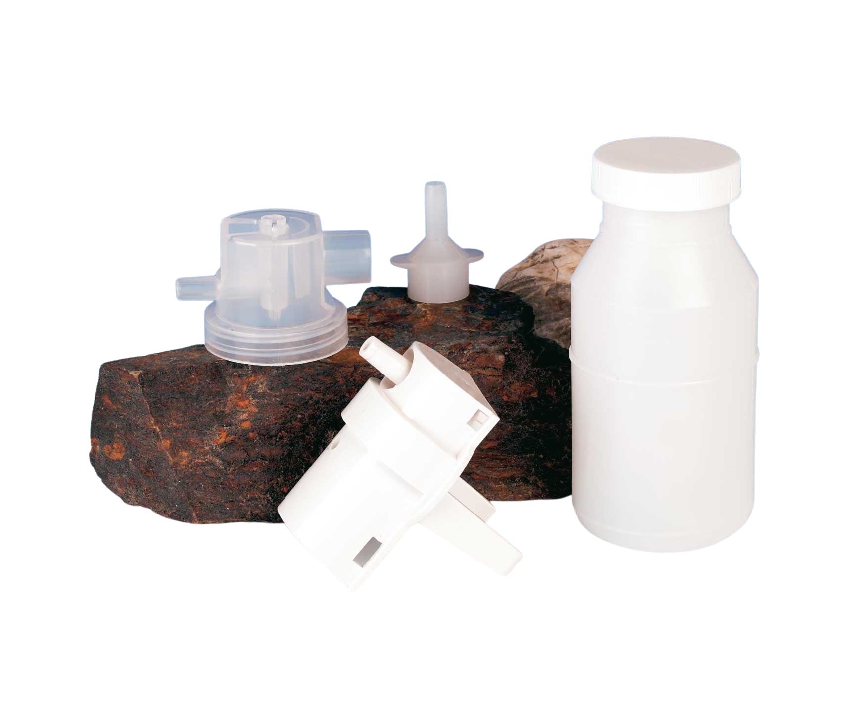 Absaugebeh lter 300 ml, mit Deckel u.