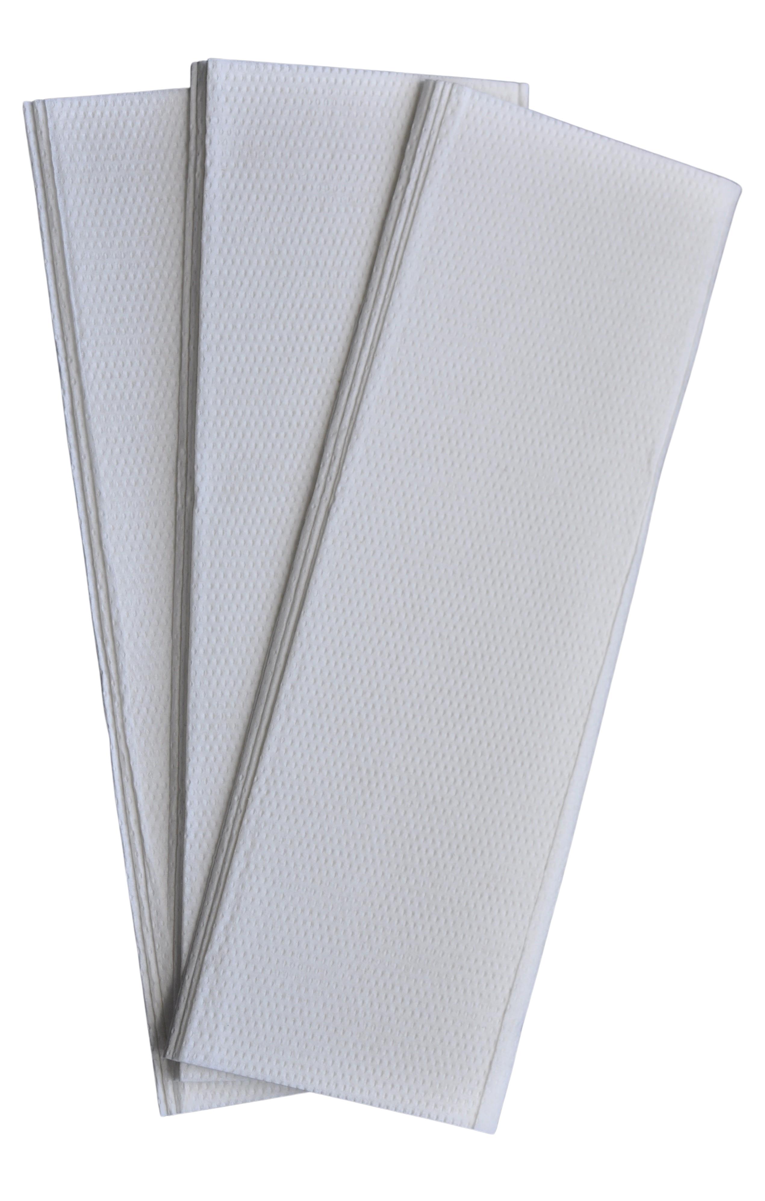 Falthandtuch 2lagig, weiß, 25x20,5 cm,