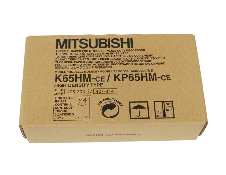 Mitsubishi KP 65HM EKG Papier, 4 Stk.