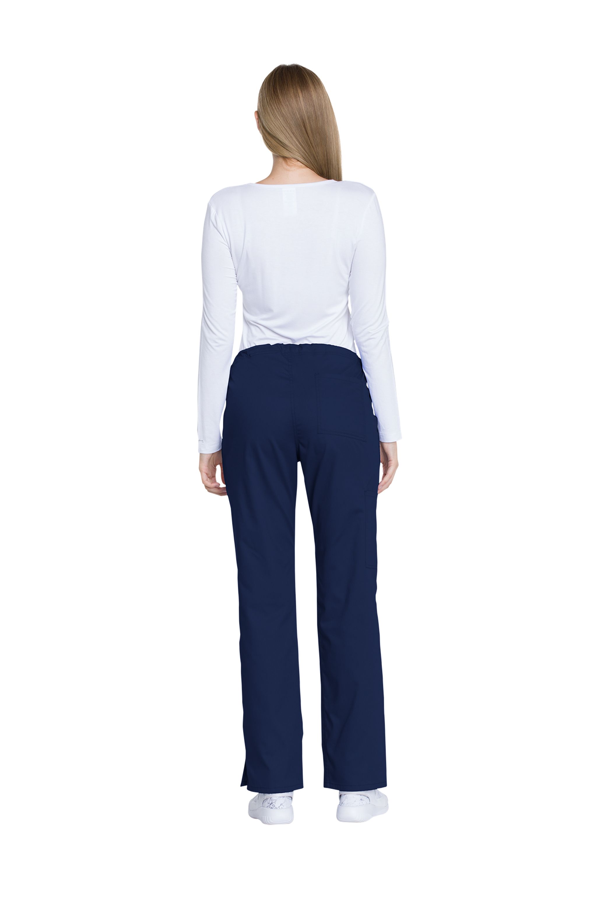 Mid Rise Straight Leg Drawstring Pant