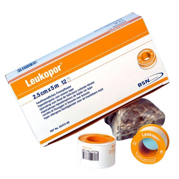Leukopor Rollenpflaster inkl. Metallri
