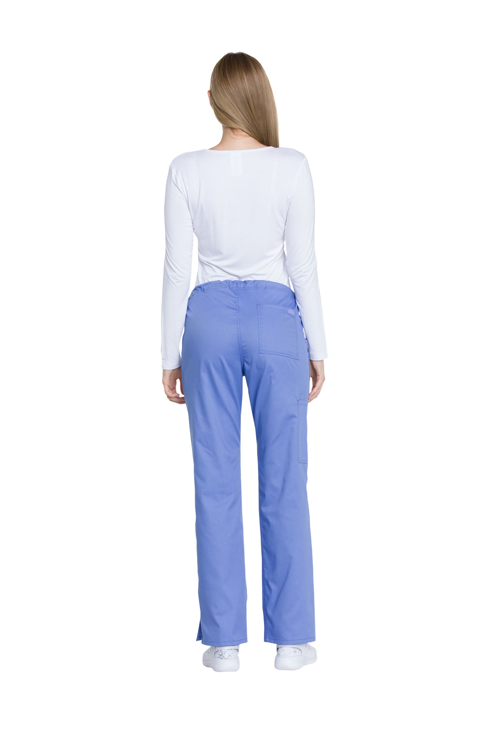 Mid Rise Straight Leg Drawstring Pant