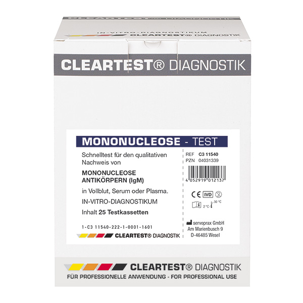 Cleartest® Mononucleose, 25 Stk./Pkg.