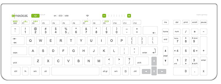 IC Keys - Hygienetastatur HT-300