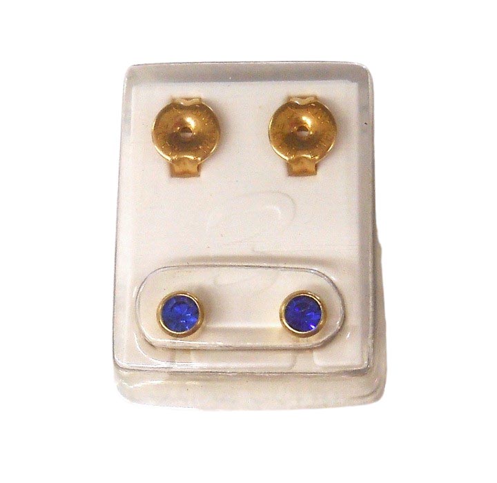 Ohrstecker Standard gold Saphir