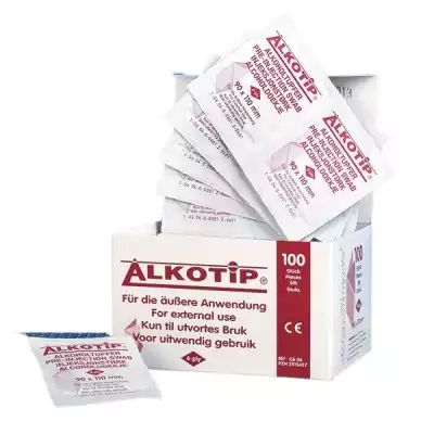 Alkotip Alkoholtücher 90 mm x 110 mm (100 Stück)